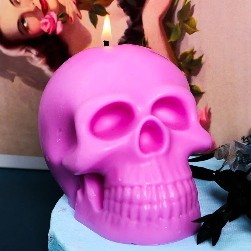 3D Skull Candle