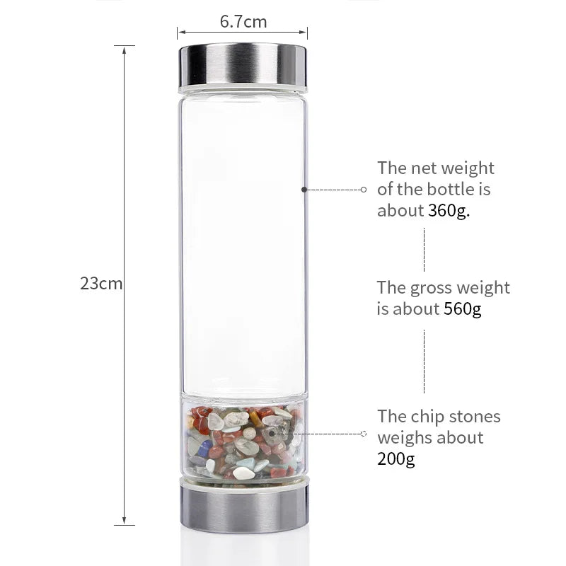 Big Diameter Crystal Elixir Bottles