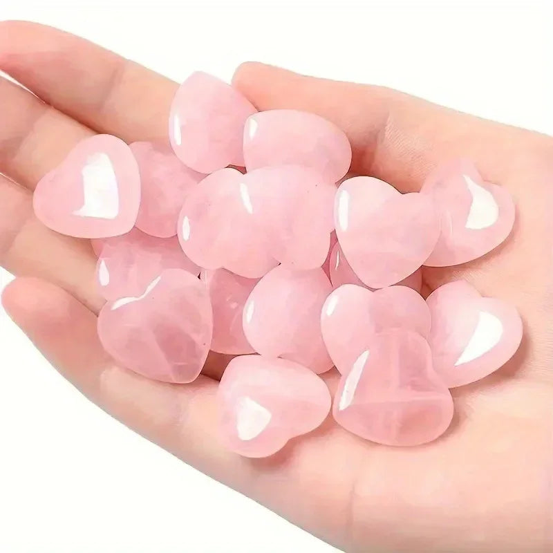 Rose Heart Natural Quartz Crystal