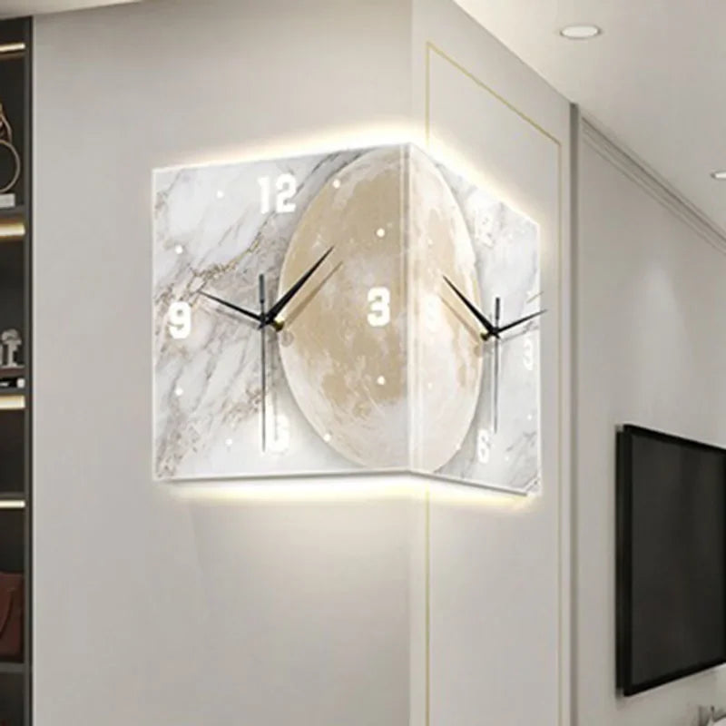 Convex Corner Wall Clocks