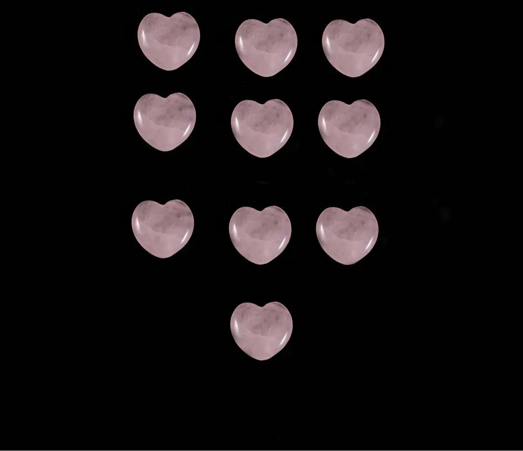 Rose Heart Natural Quartz Crystal