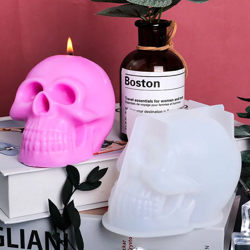 3D Skull Candle