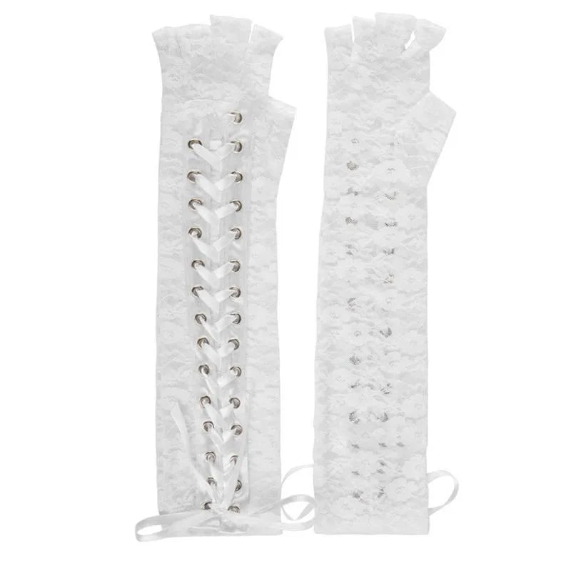 Women's Steampunk Gothic Long Gloves