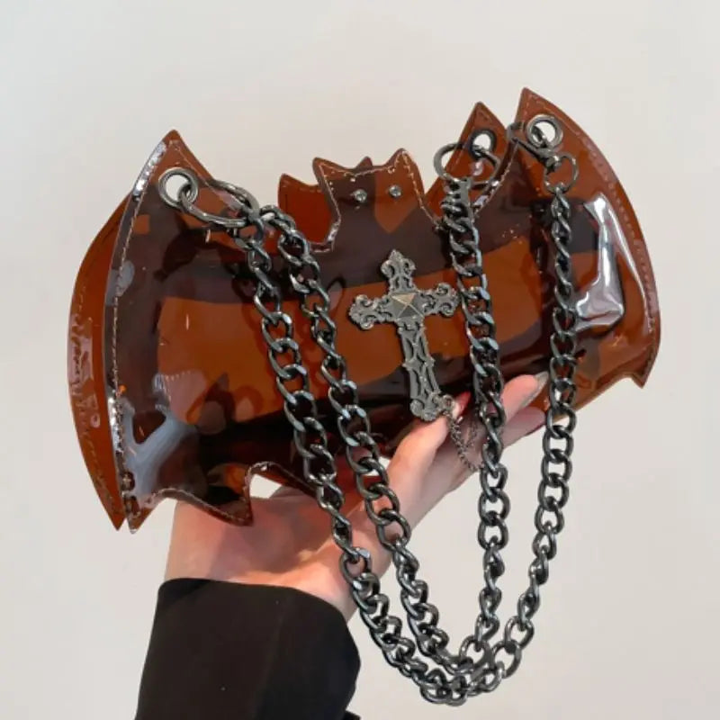 Punk Cool Pvc Transparent Crossbody Bag