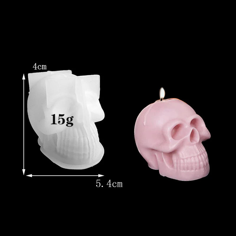 3D Skull Candle