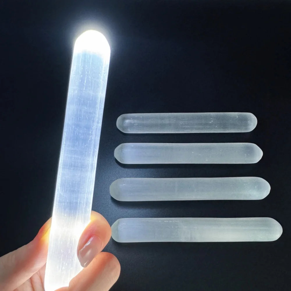 Natural Selenite Wand Healing Calming Effects