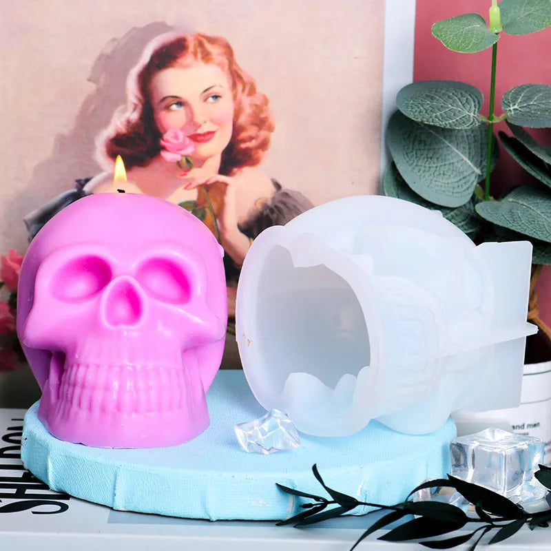 3D Skull Candle