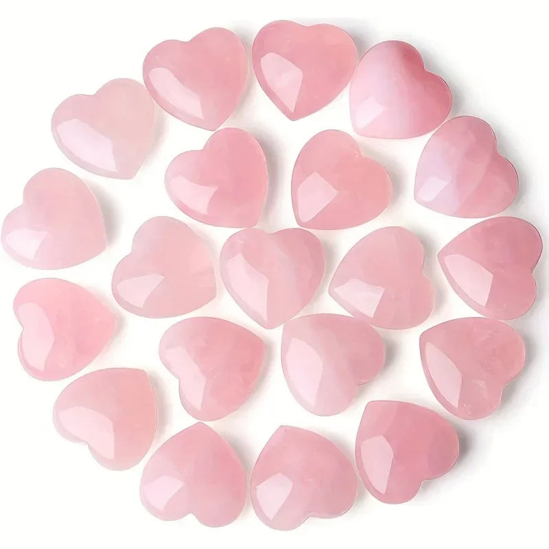 Rose Heart Natural Quartz Crystal