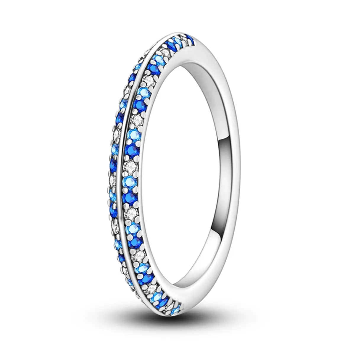 925 Sterling Silver Star Moon Closed Ring