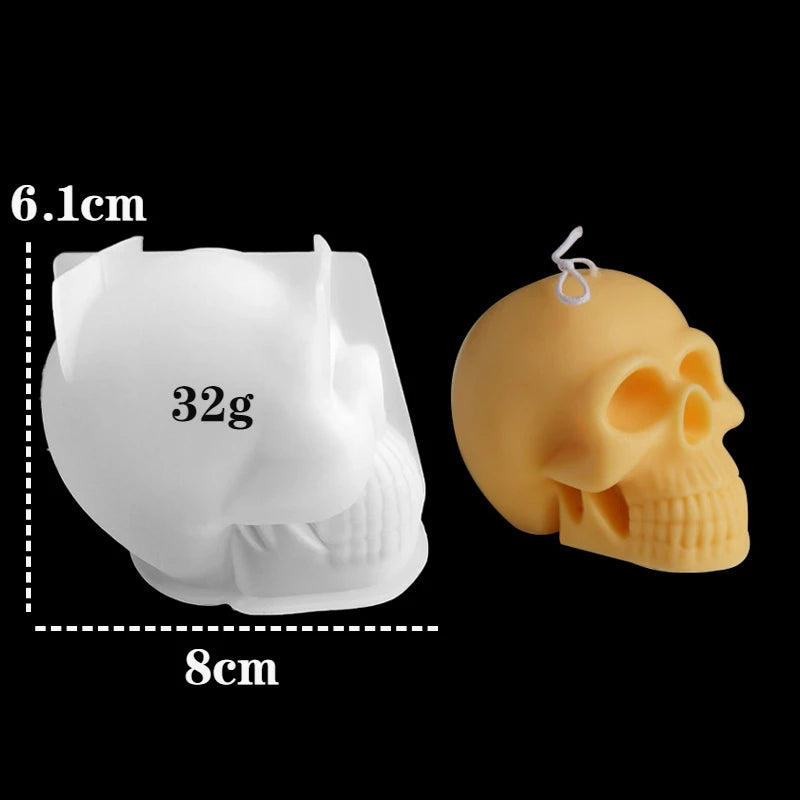 3D Skull Candle