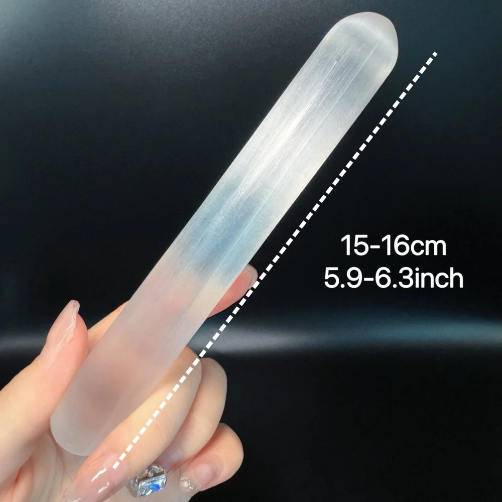 Natural Selenite Wand Healing Calming Effects