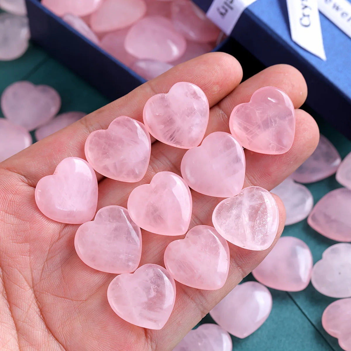 Rose Heart Natural Quartz Crystal