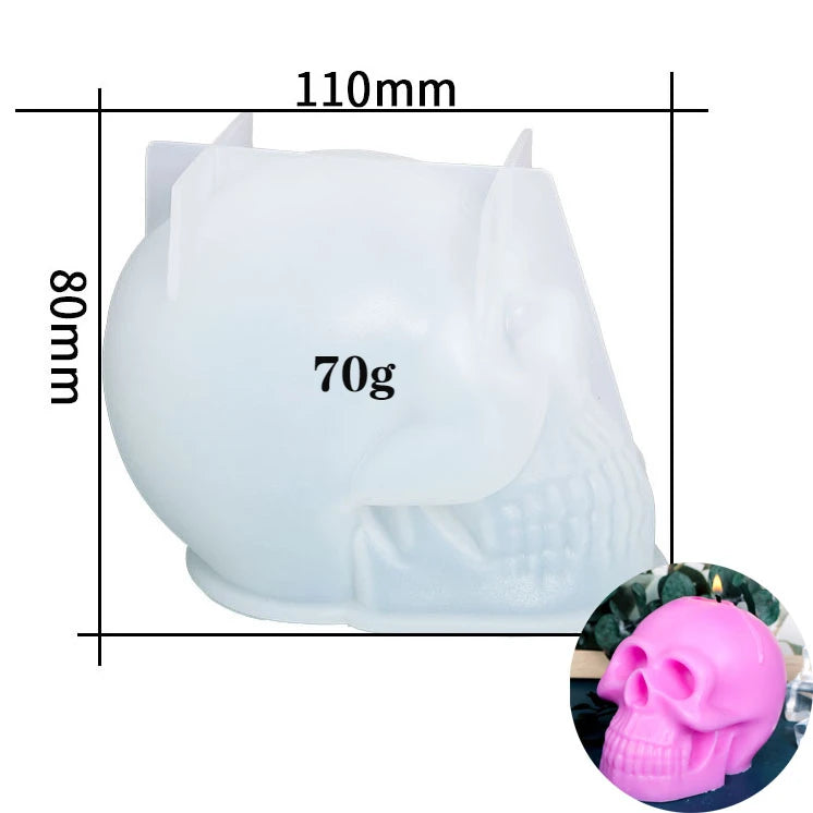 3D Skull Candle