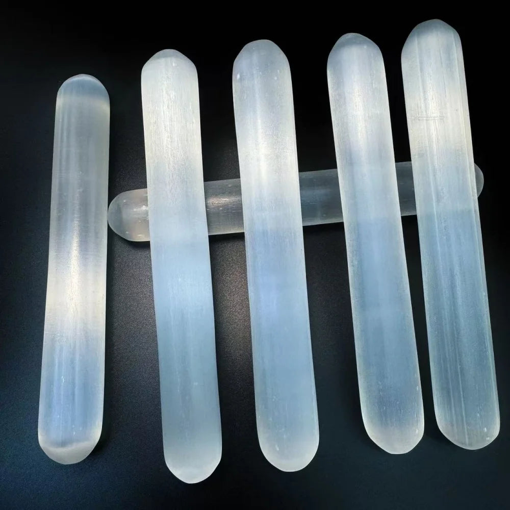 Natural Selenite Wand Healing Calming Effects