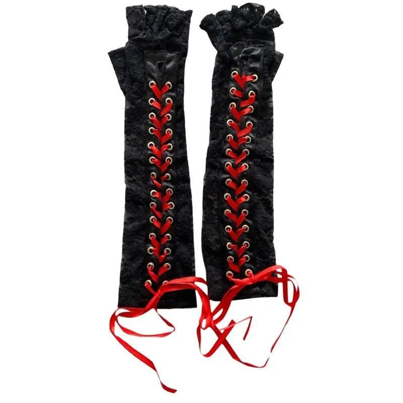 Women's Steampunk Gothic Long Gloves