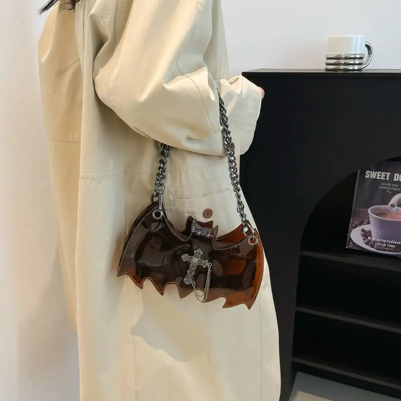 Punk Cool Pvc Transparent Crossbody Bag