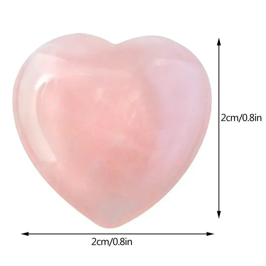Rose Heart Natural Quartz Crystal