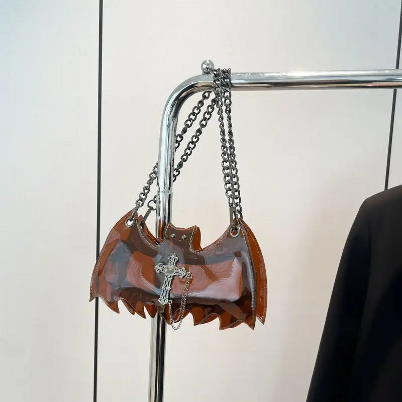 Punk Cool Pvc Transparent Crossbody Bag