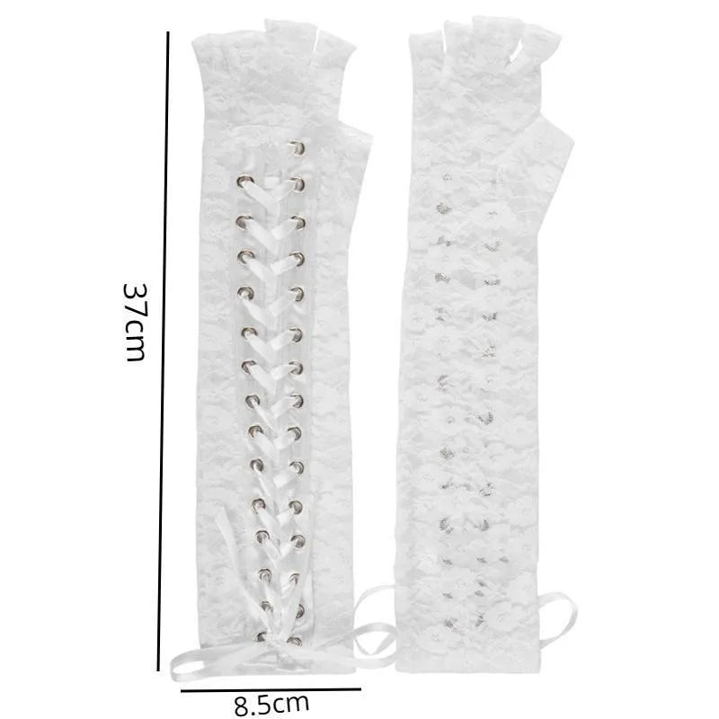 Women's Steampunk Gothic Long Gloves