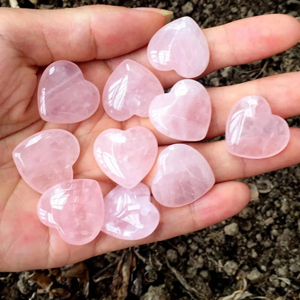 Rose Heart Natural Quartz Crystal